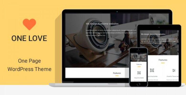 One Lover – One Page WordPress Theme