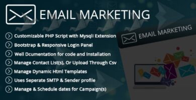 Email Marketing Manager – PHP Script