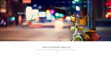 PhotoAir – App Presentation HTML Template