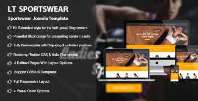 LT Sportswear – Sportswear Joomla Template