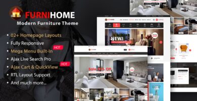 FurniHome –  Furniture WooCommerce WordPress Theme