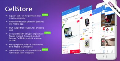CellStore – Complete WooCommerce App Ionic