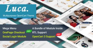 Luca – Responsive Multipurpose OpenCart 3 Theme
