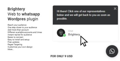 Brightery Web To WhatsApp WordPress Plugin
