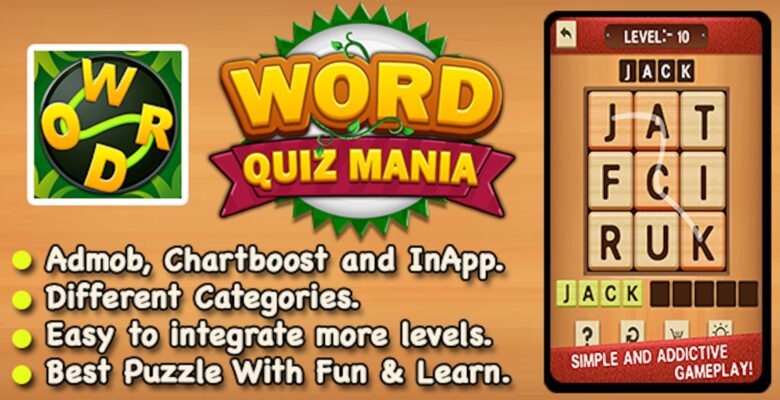 Word Puzzle Mania – Xcode Word Trivia Puzzle