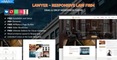 Lawyer – Responsive Law Firm WordPress Theme