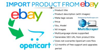 Import product From eBay – OpenCart Extension