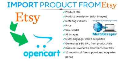 Import product From Etsy – OpenCart Extension
