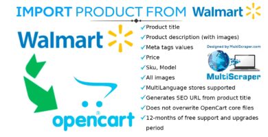 Import Product From Walmart – OpenCart Extension