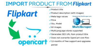 Import Product From Flipkart – OpenCart Extension
