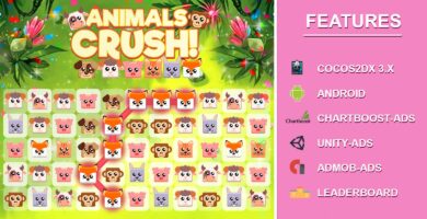 Animal Crush Match Three – Android Game