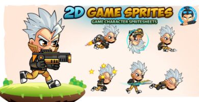 Allan 2D Game Character Sprites