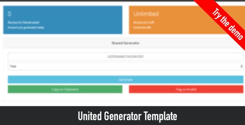 United – Webbased Account Generator Script