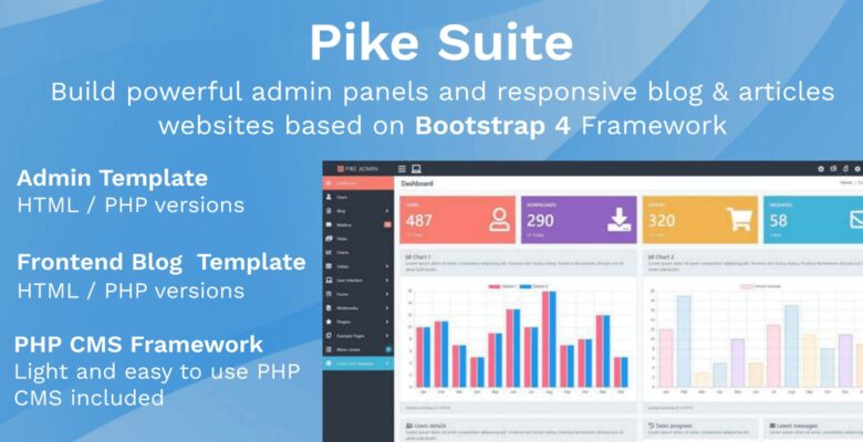 Pike Suite – Admin And Frontend CMS Framework
