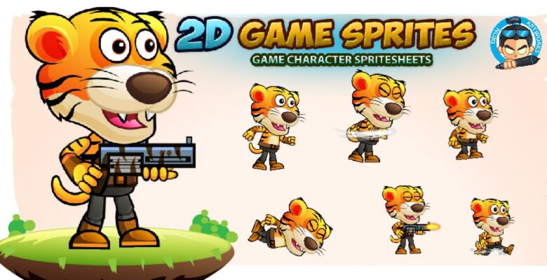 Tiger Warrior 2Game Character Sprites