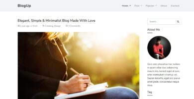 Blogup – HTML Template