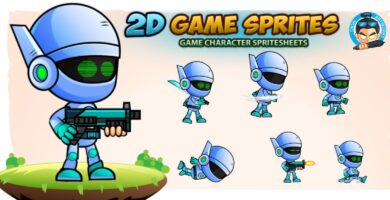 Robo Game Character Sprites 225