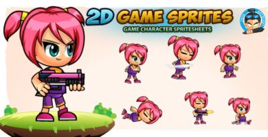 Cellen 2D Game Character Sprites