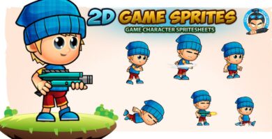 Lyndon 2D Game Character Sprites