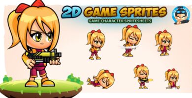 Sophie 2D Game Character Sprites