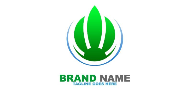 Green Fire Logo Template