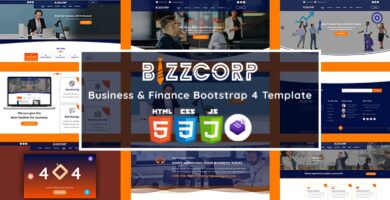 Bizzcorp – Business Finance HTML5 Template