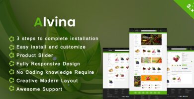 Alvina Organic OpenCart Theme