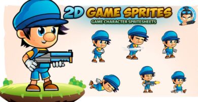 Gerald 2D Game Character Sprites
