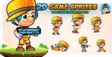 Rodge 2D Game Character Sprites