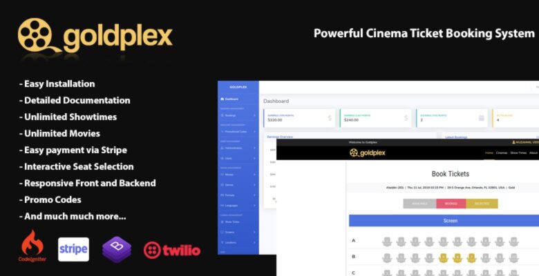 GoldPlex Cinema Ticket Booking System