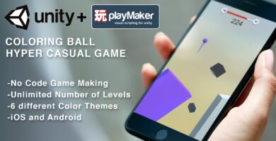 Coloring Ball – Unity and Playmaker Template