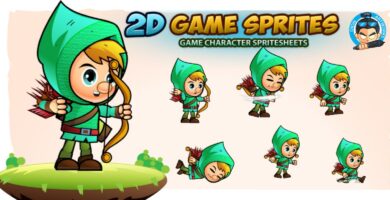 Archer02  Game Character Sprites