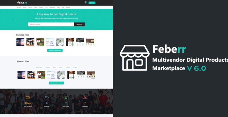 Feberr – Multivendor Digital Products Marketplace