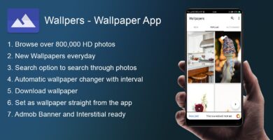 Wallpers – Wallpaper Android App With Admob