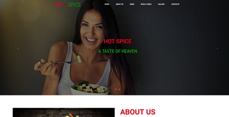 Hot Spice Restaurant HTML5 Responsive Template