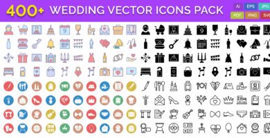 400+ Wedding Vector Icons Pack