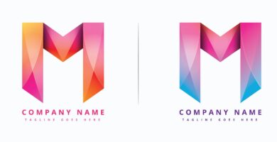 Modern And Colorful M Logo Design – Vector