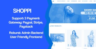 Shoppi – Ecommerce Online Shop PHP Script