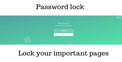 Lockscreen PHP – Password protection Script