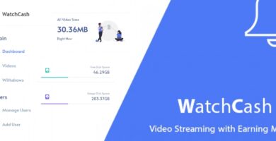 WatchCash – Video Stream With Earning Money Script