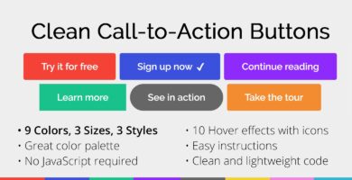 Clean Call-to-Action Buttons