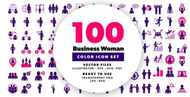 Business Woman Color