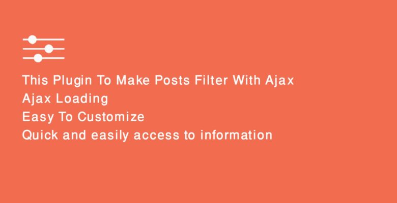 Ajax Posts Data Filter WordPress Plugin