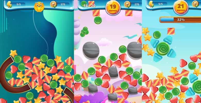 Sweety Shapes – Match-3 Unity Source Code