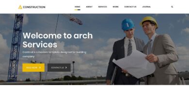 Arch – Construction Building WordPress Theme