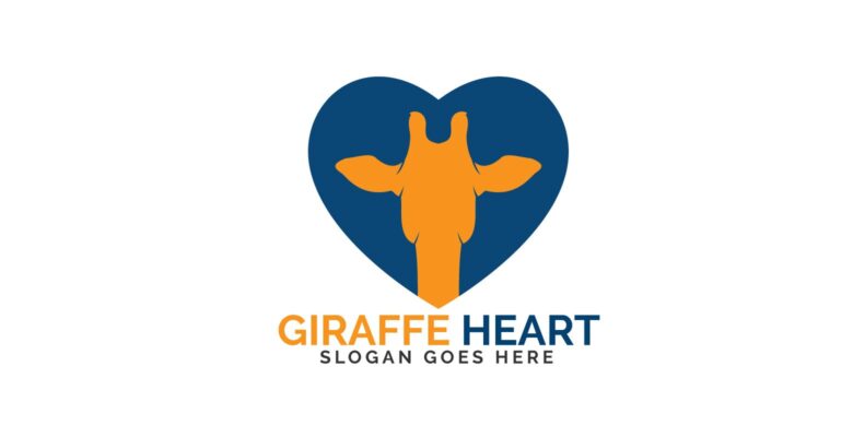 Giraffe Heart Logo Design