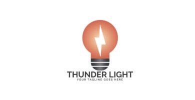 Thunder Light Logo Design