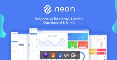 Neon – Responsive Bootstrap 4 Admin Template