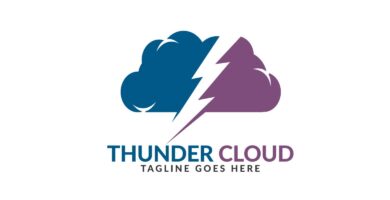 Thunder Cloud Logo Design