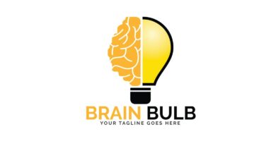 Brain Bulb Logo Design